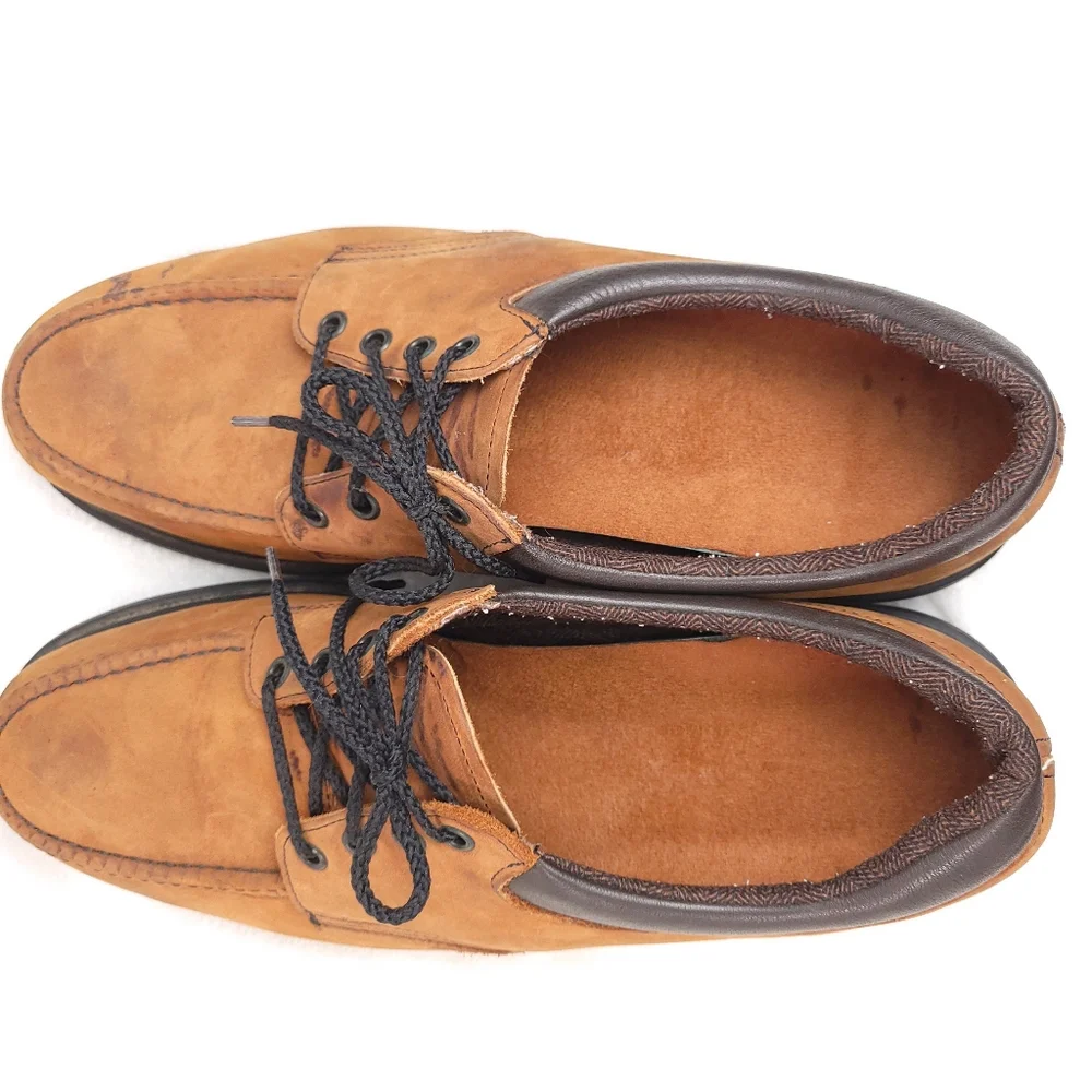 Red Wing Moc Steel Toe EH Brown Leather Oxford Work Shoes Size 13 D
